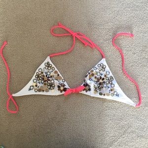 Victoria's Secret embellished bikini top.